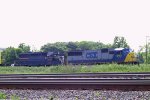 CSX 8773 & HLCX 9045 head towards the tower